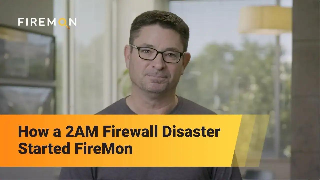 Jody Brazil recounts the firewall outage in FireMon’s origin-story video.