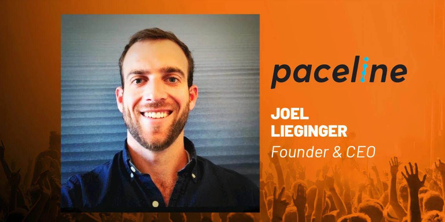 Joel Lieginger in orange interview artwork for the Future of Fandom podcast