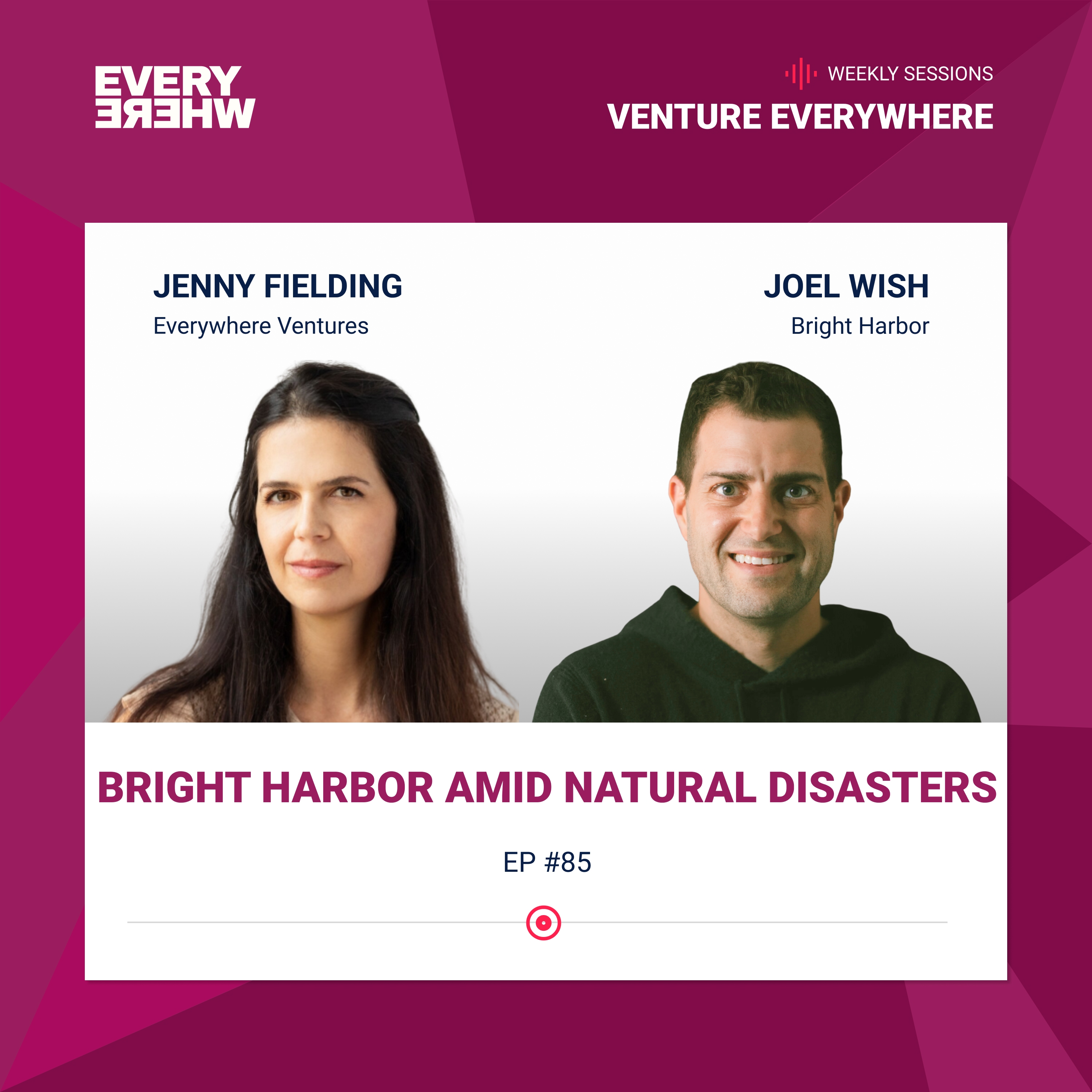 Venture Everywhere episode artwork featuring Jenny Fielding and Joel Wish