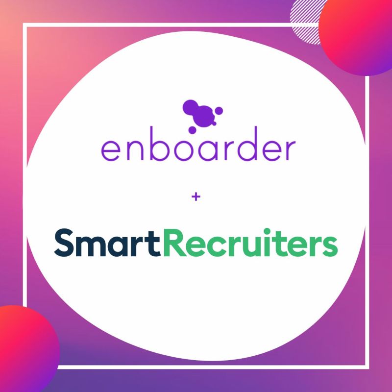 Enboarder and SmartRecruiters partnership announcement graphic