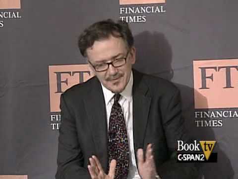 John Authers speaking about his book at a public event