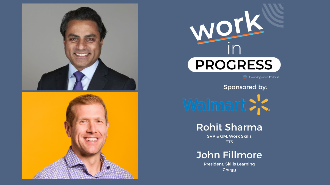 John Fillmore and Rohit Sharma pictured for a WorkingNation conversation about AI, education and the workforce