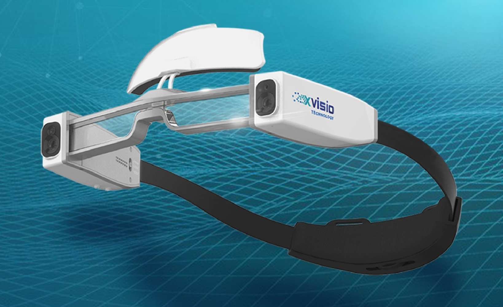 Xvisio SeerLens One-ST mixed-reality glasses displayed against a dark background