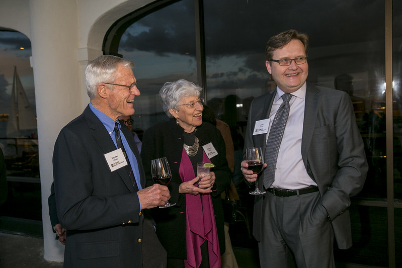 John Wasson receiving his UC Davis engineering alumni medal