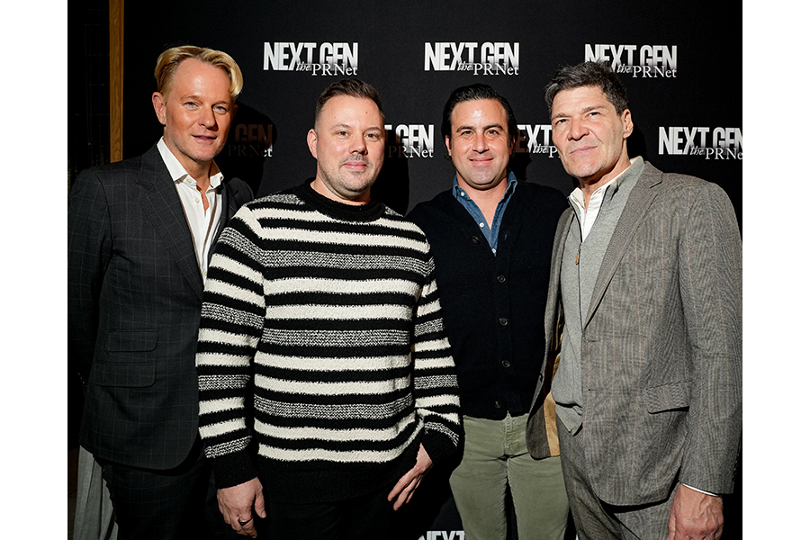John Weiss, second from right, with James Curich and Amplify Partners colleagues at a PR Net Next Gen event