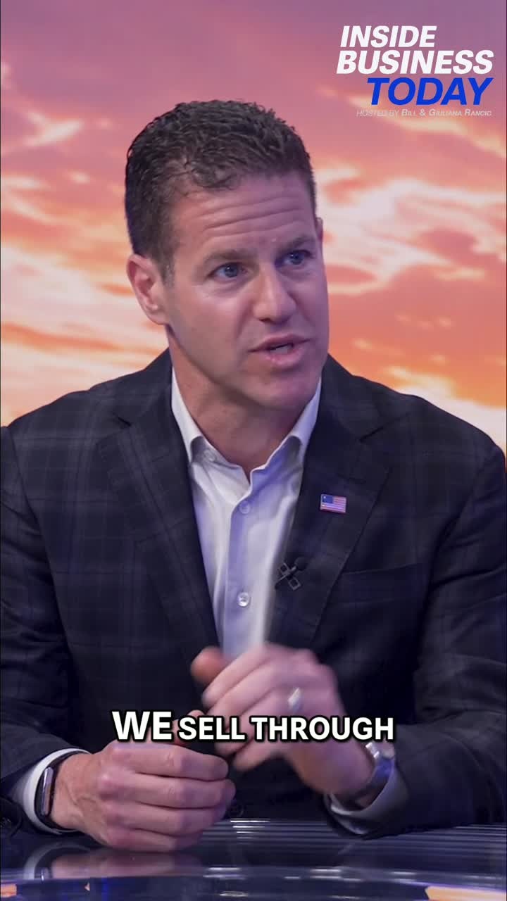 Jon Michael Adinolfi speaking during his Inside Business Today interview