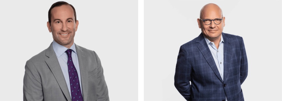 Global Strategy Group co-founders Jefrey Pollock and Jon Silvan shown side by side