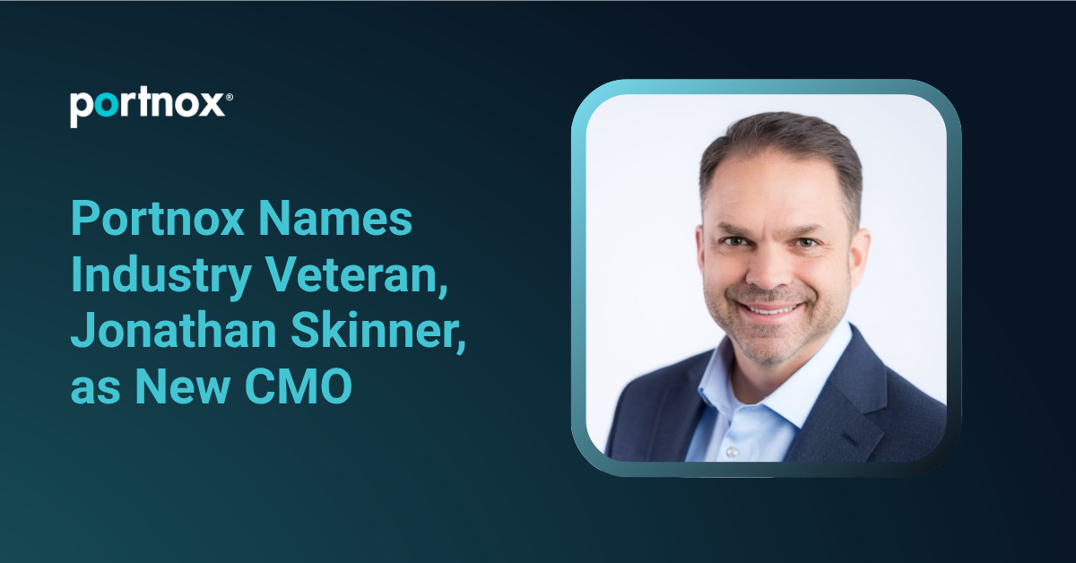 Portnox announcement naming Jonathan Skinner as chief marketing officer