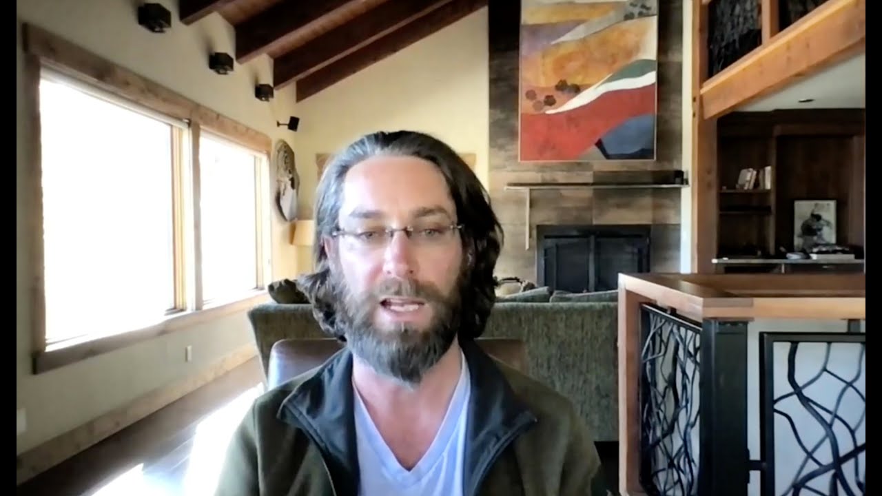 Joshua Tillman speaking during his Startup Happy Hour video interview