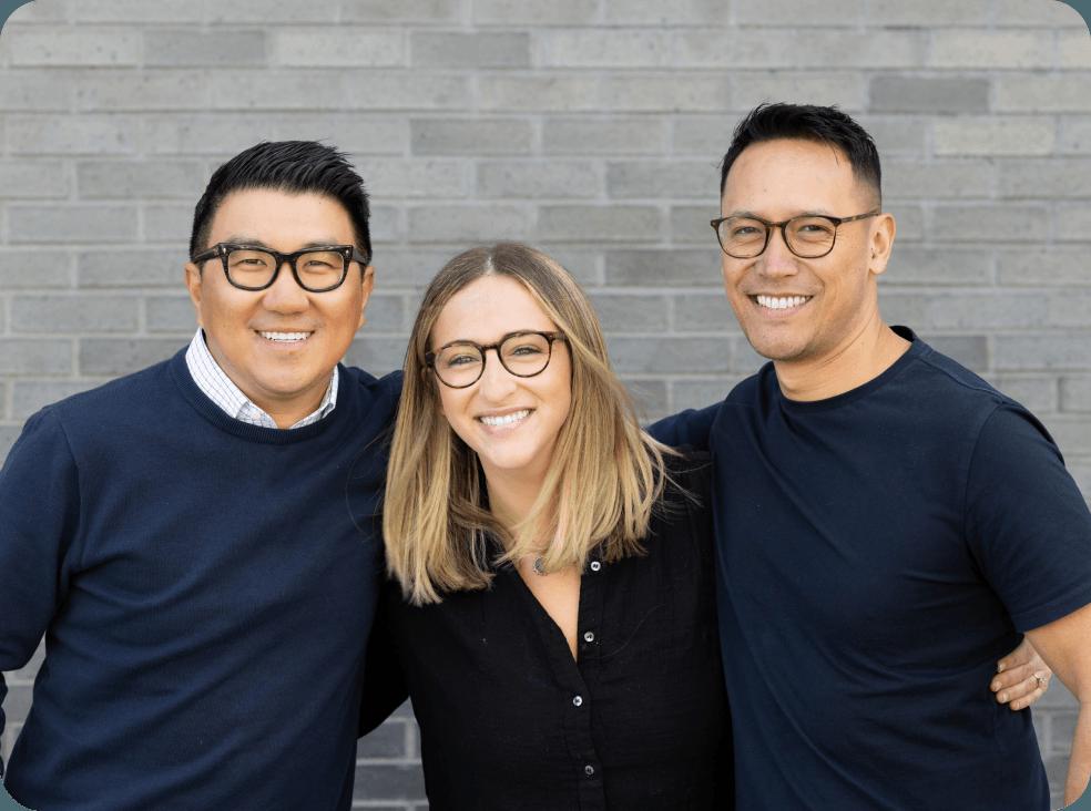 The three Joy founders pictured together on the company’s About Us page