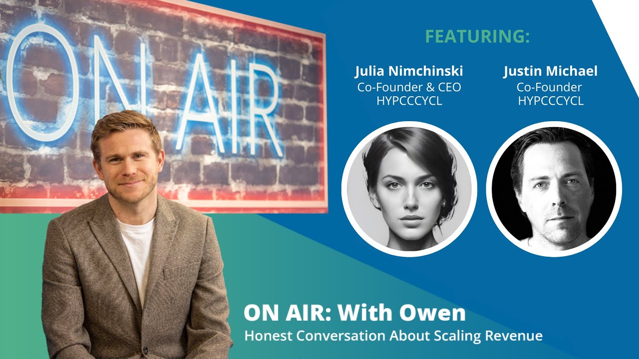 ON AIR episode artwork featuring host Owen Richards, Julia Nimchinski, and Justin Michael