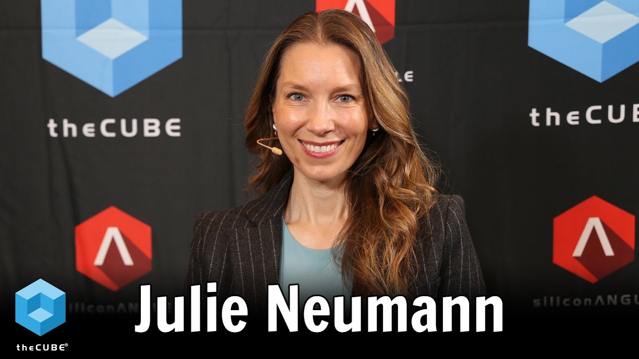 Julie Neumann on theCUBE set during AWS re:Invent 2025