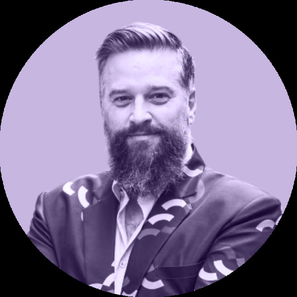 Justin Anovick, photographed for a product leadership podcast appearance