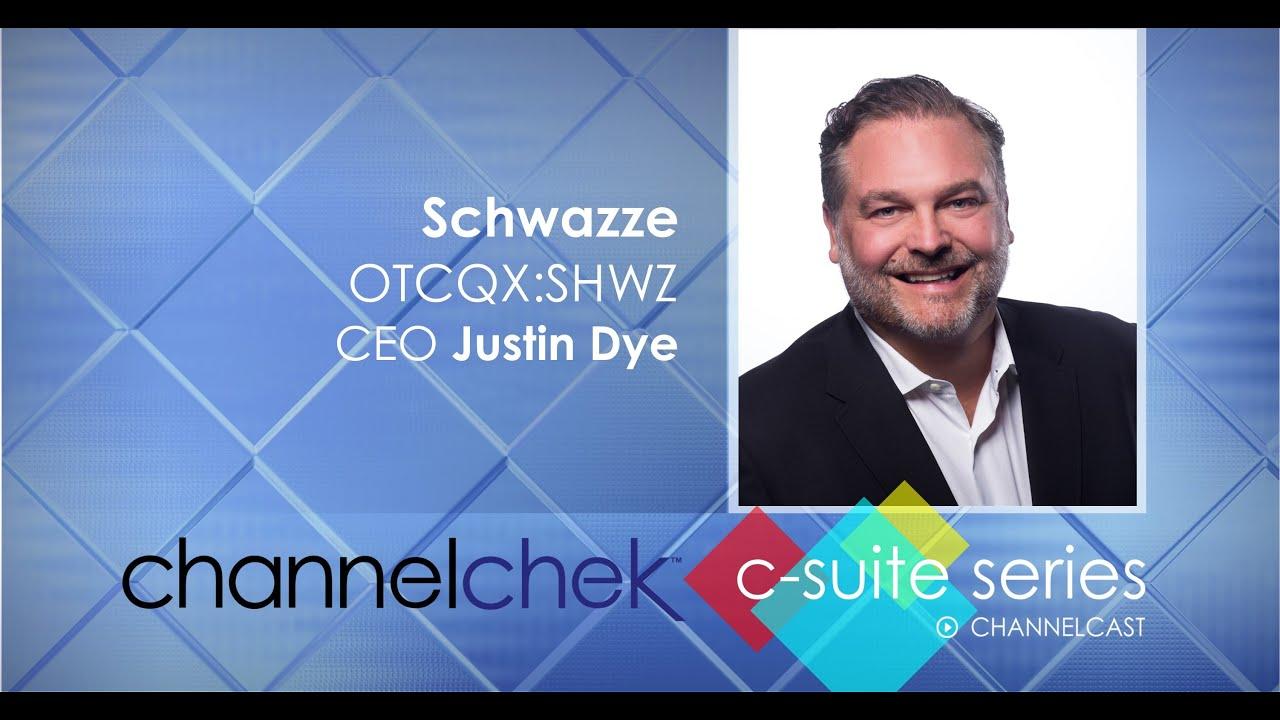 Justin Dye on the title card for Channelchek’s Schwazze C-suite interview