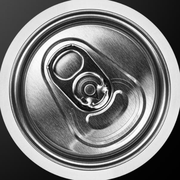 Kaiser Aluminum product photograph illustrating coated end and tab stock
