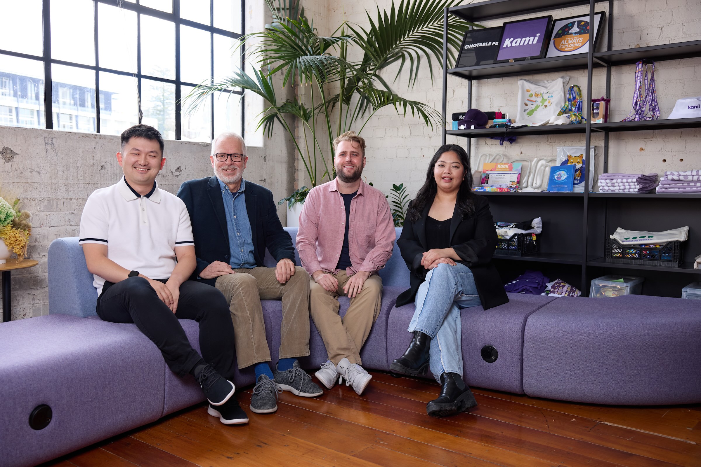 Kami’s four original founders pictured in July 2024