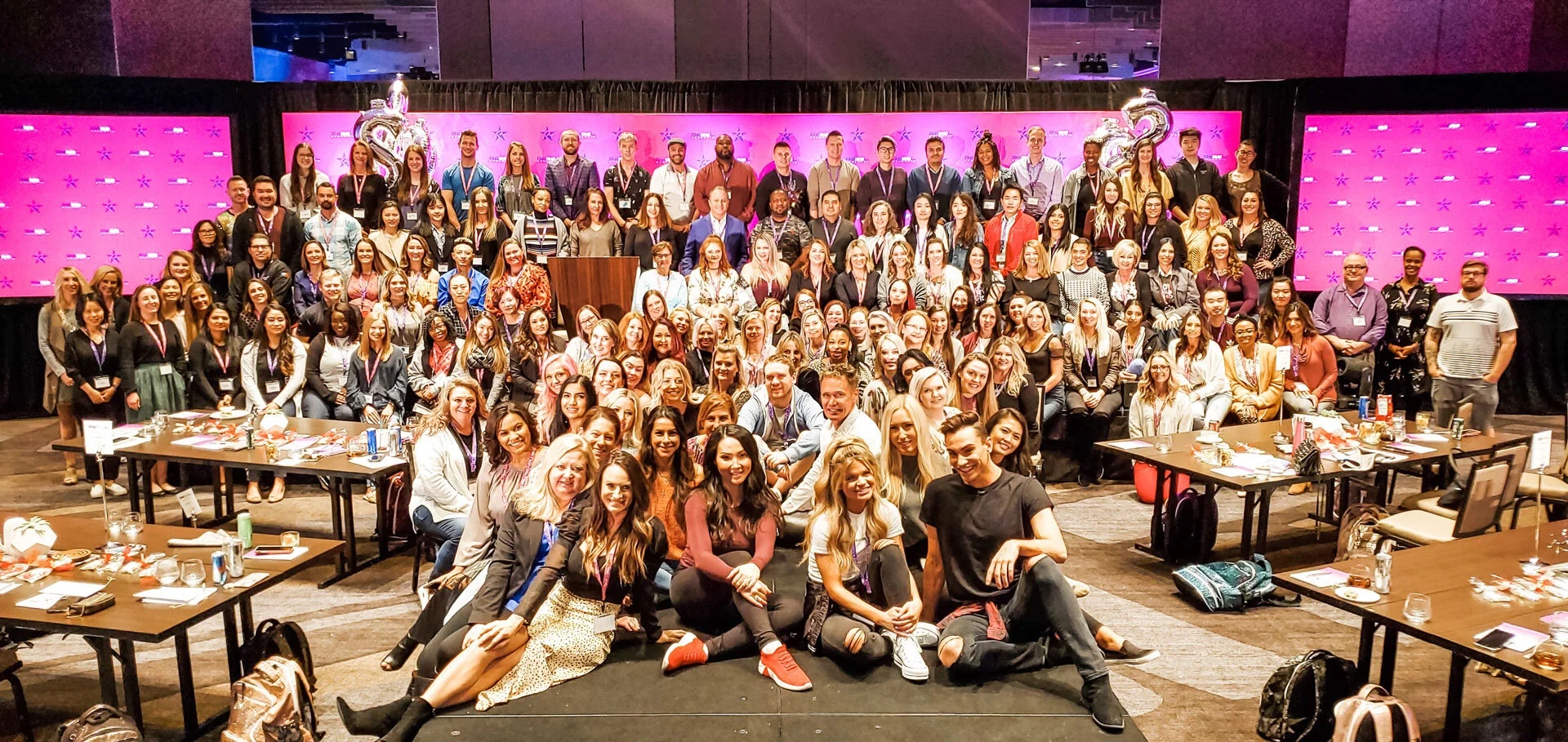 Rebel Athletic employees gathered for the company's 2020 Brand Summit