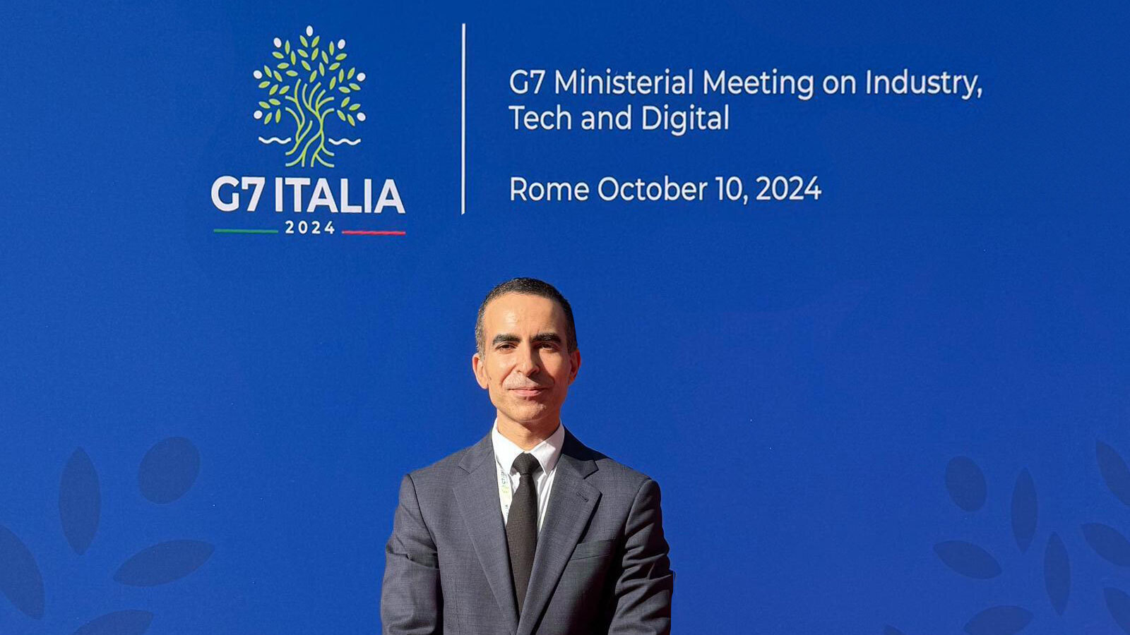 Karim Beguir at the G7 ministerial meeting in Rome in October 2024