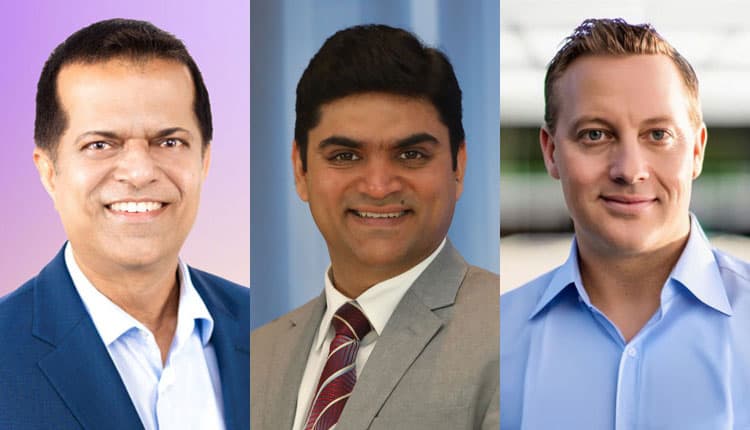 Press composite showing Kash Shaikh, Dipesh Kaura and Scott Sampson