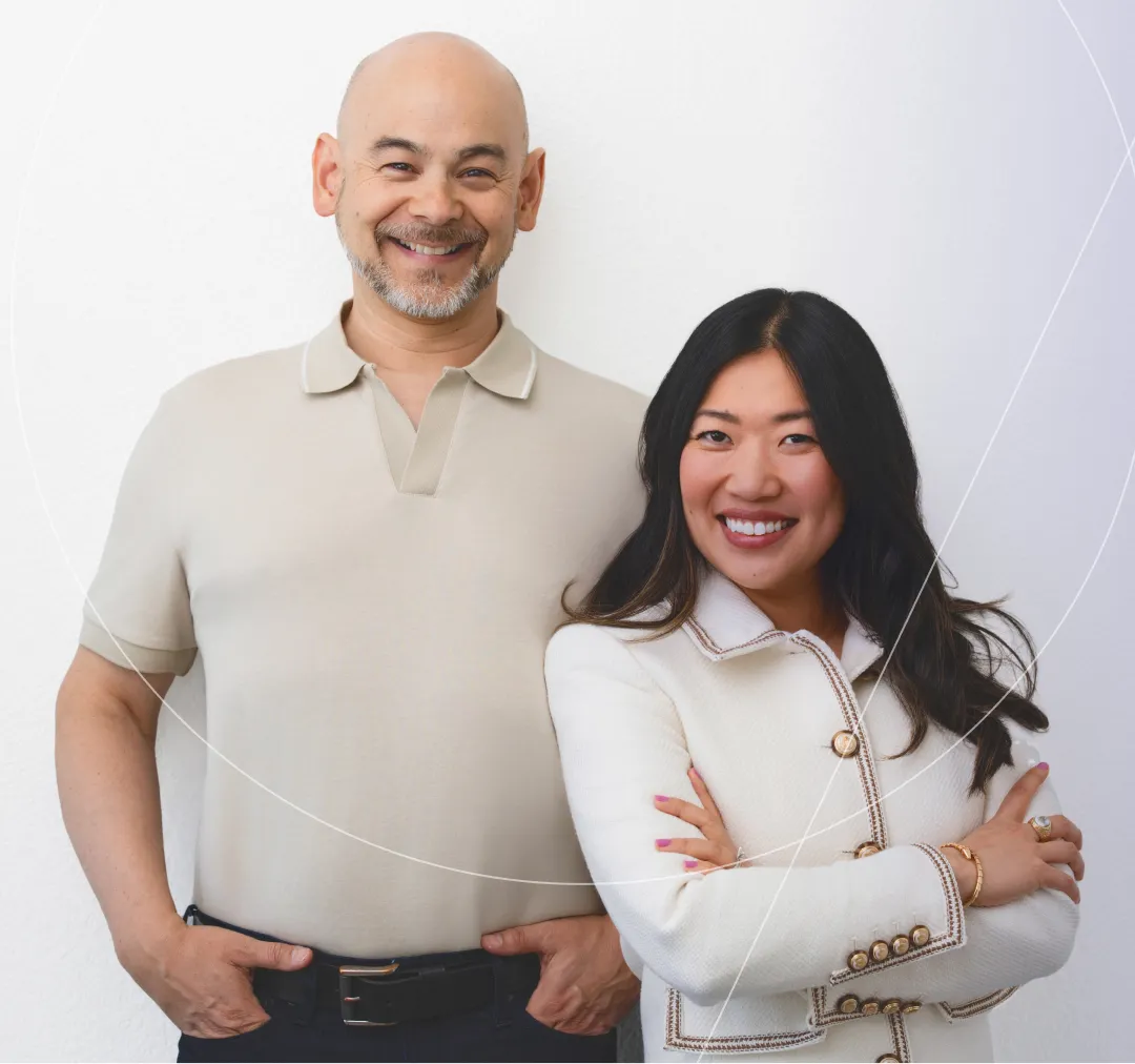 Kathy Zhu, co-founder and CEO of Streamline AI, with co-founder Julian Wimbush