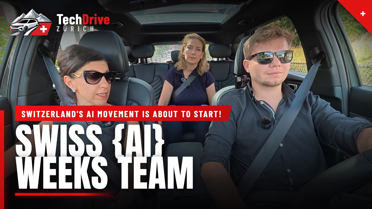 Katka Letzing and Anna Hakobyan join a TechDrive Zürich conversation inside a car