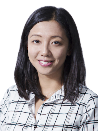 Ke Cheng in a white checked shirt, in a HistoWiz team photograph