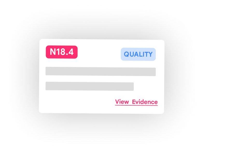 Keebler Health platform quality and risk metrics view