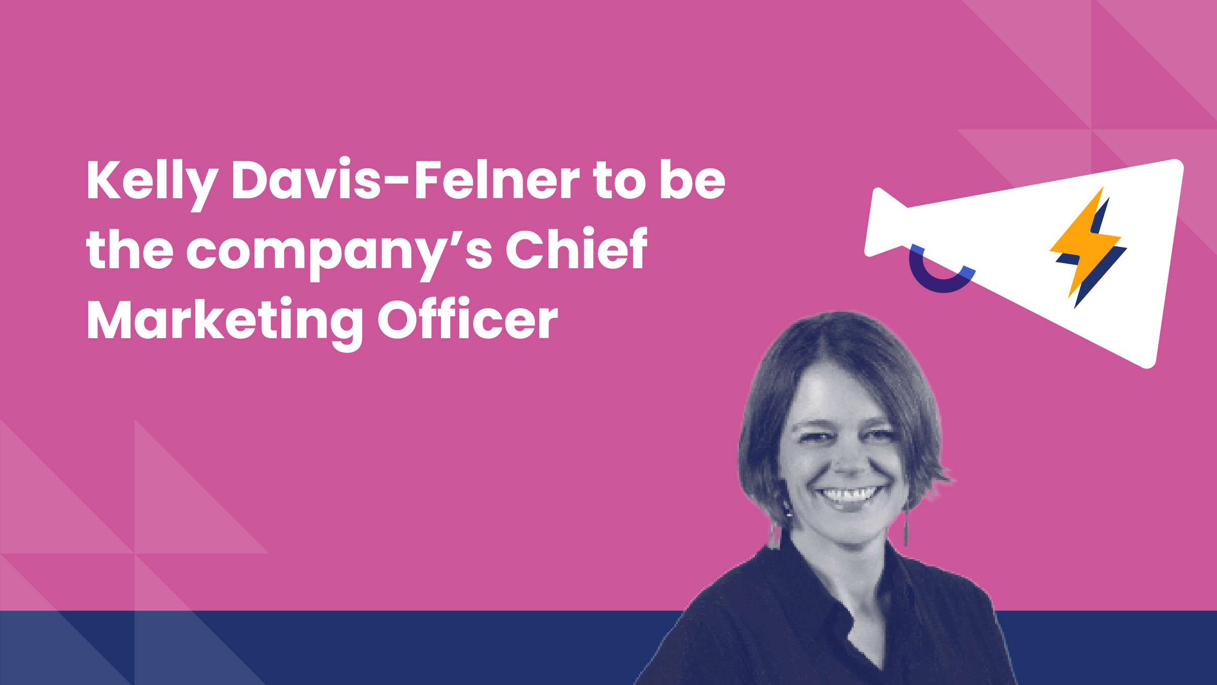 PayIt newsroom graphic announcing Kelly Davis-Felner as chief marketing officer