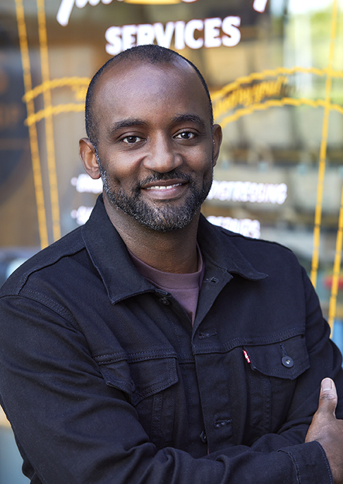 Portrait of Kenny Mitchell, Chief Marketing Officer of the Levi's brand