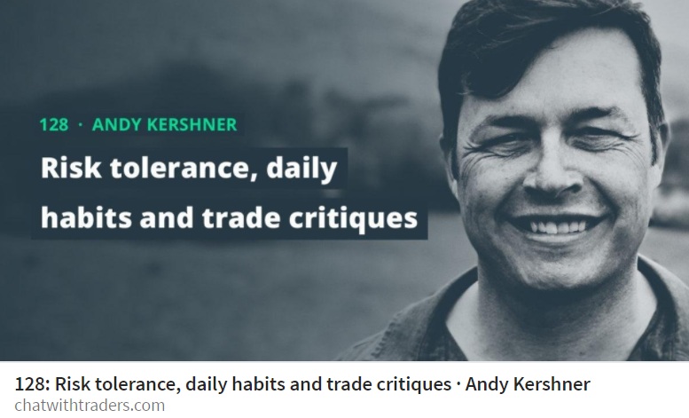 Andy Kershner pictured in the company’s promotional image for his Chat With Traders interview