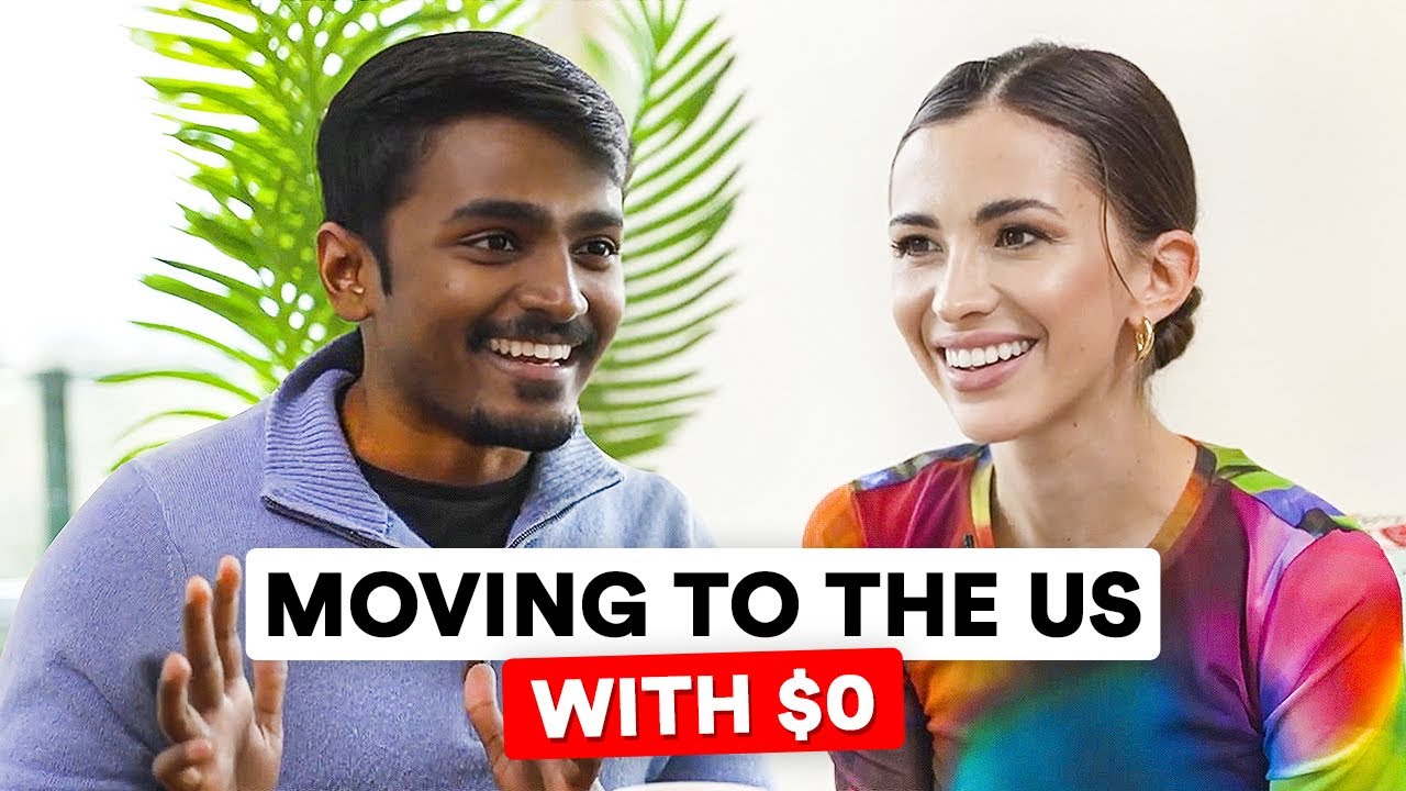 Promotional still of Kesava Kirupa Dinakaran speaking with Marina Mogilko on Silicon Valley Girl