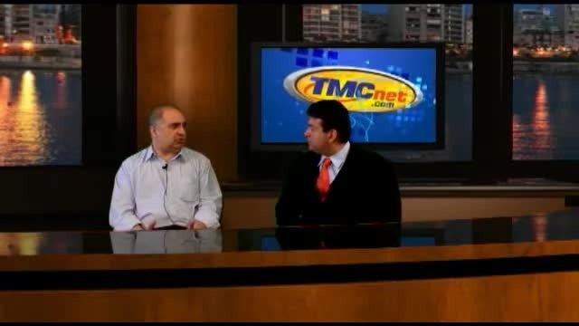 Kianoosh Naghshineh in conversation with interviewer Rich Tehrani in a San Jose studio in 2010