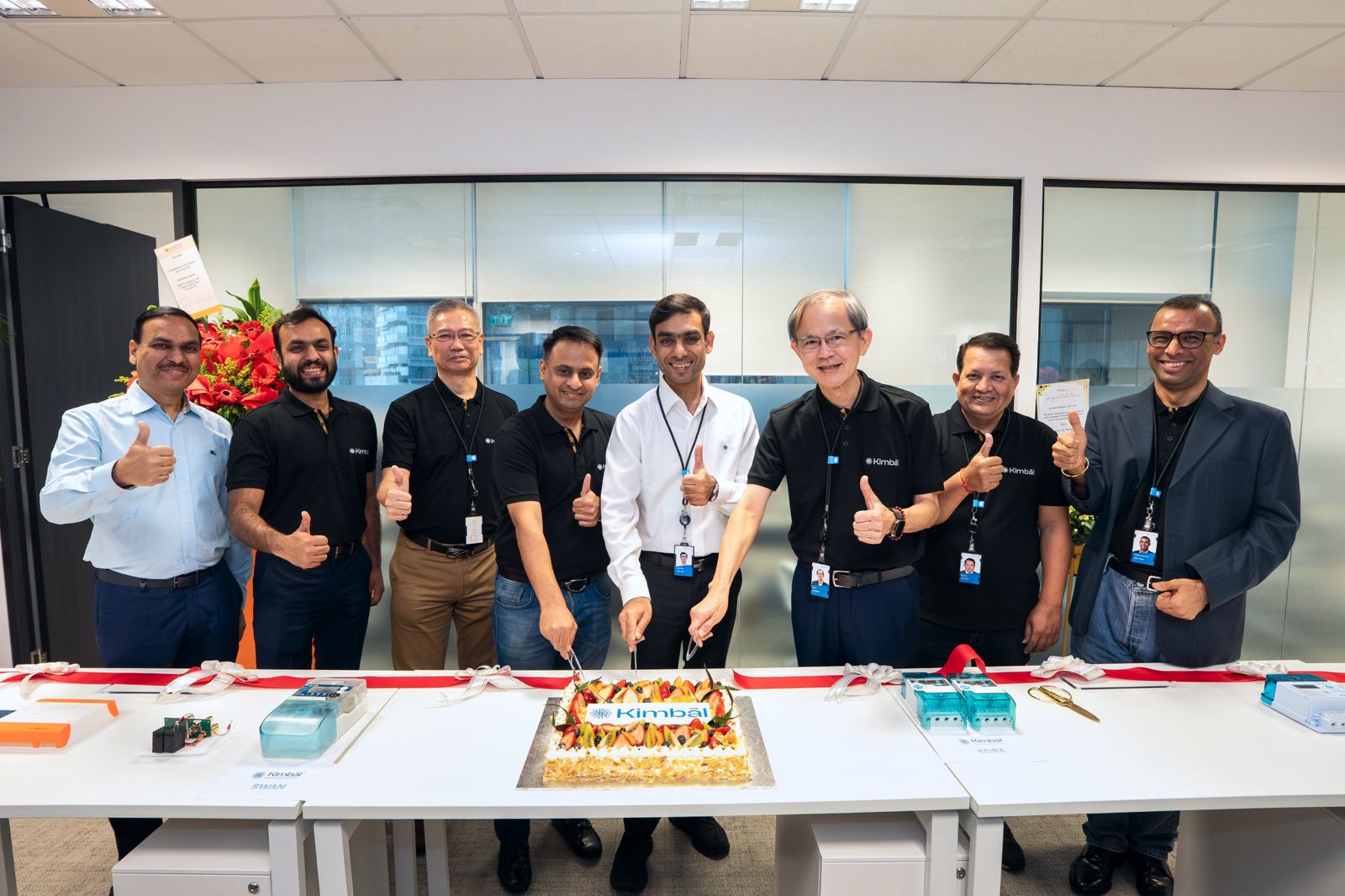 Kimbal’s Singapore team gathered at its office inauguration
