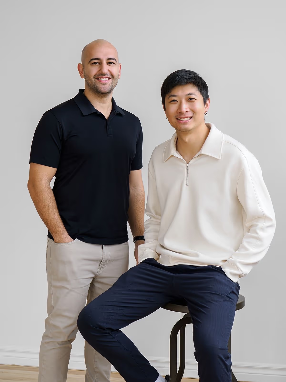 NationGraph co-founders Kimia Hamidi, left, and Eden Ding, right