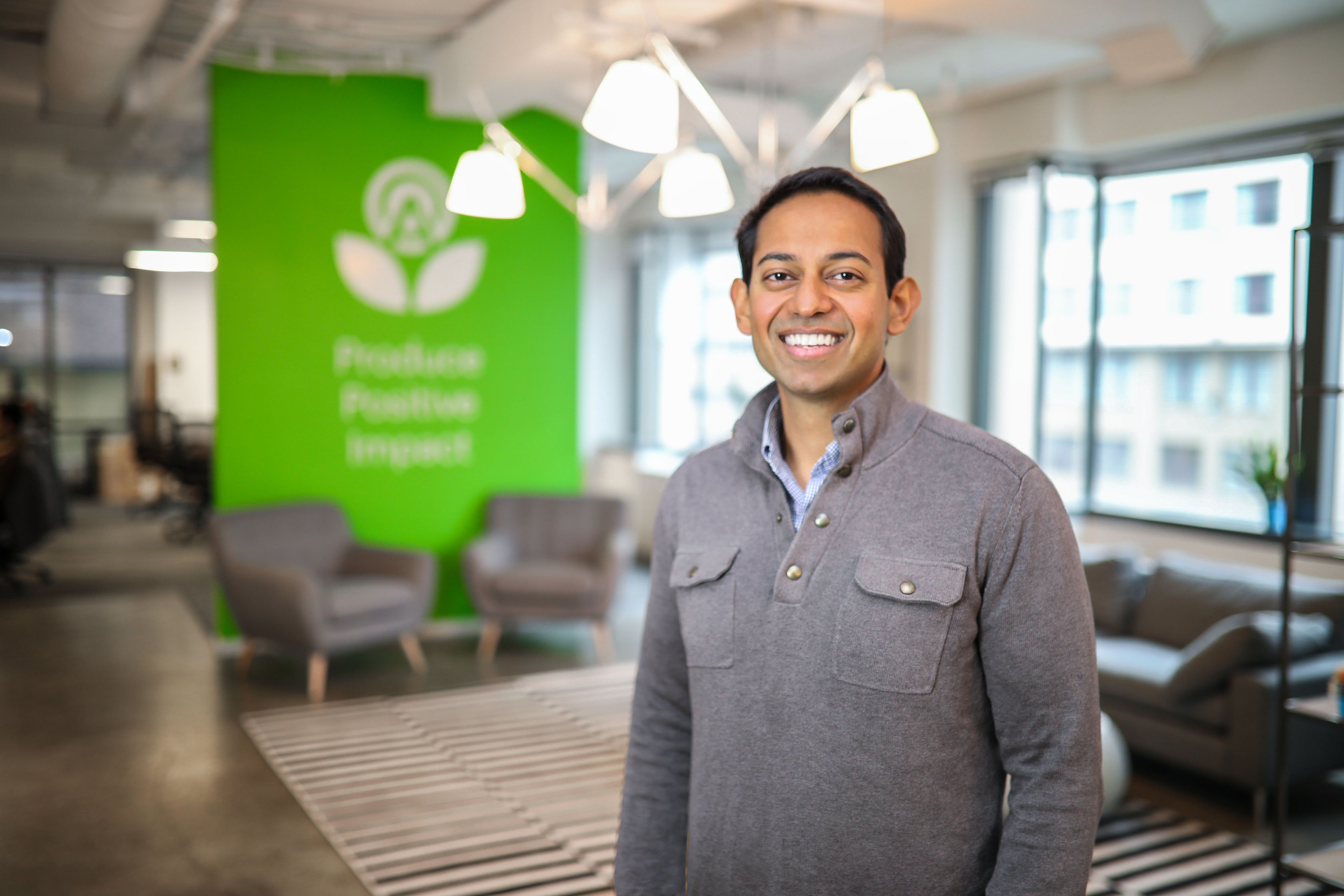 Kiran Bhatraju in Arcadia’s Washington office