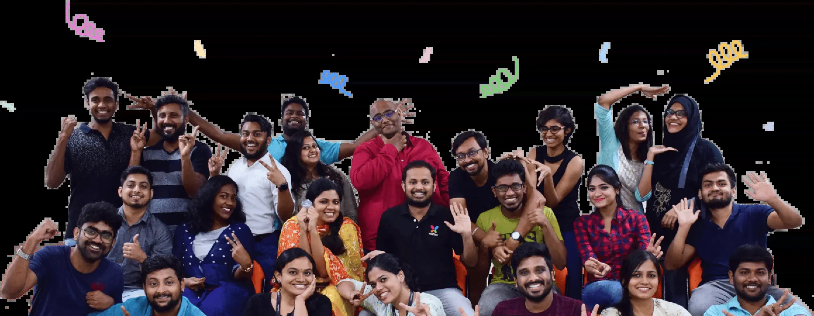 Kissflow employees gathered for a company team photograph