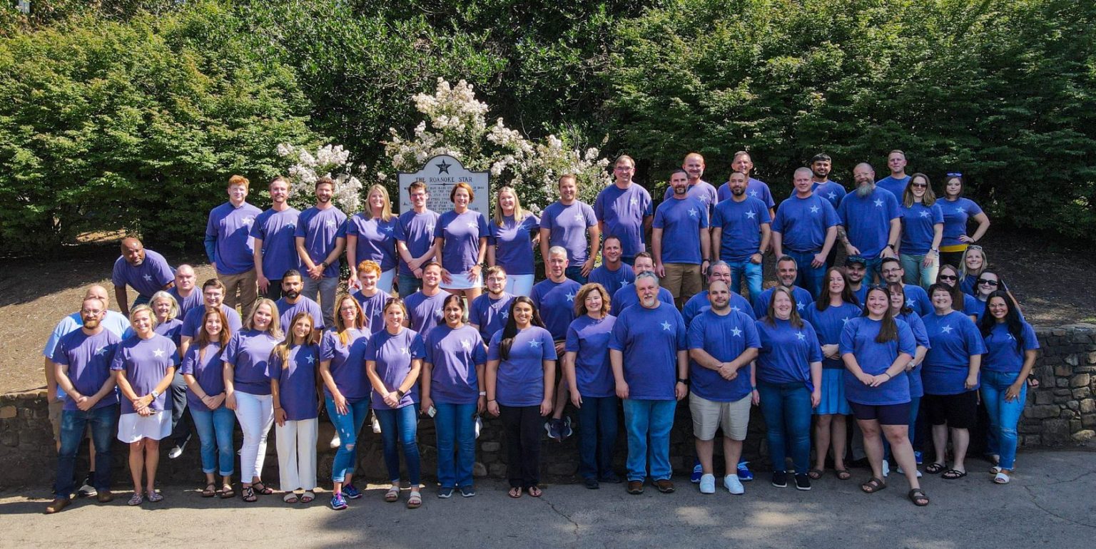 KlariVis employees gathered together at a company event