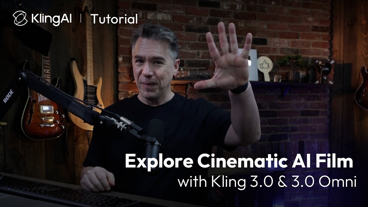 Kling AI official tutorial about cinematic films made with Video 3.0 and 3.0 Omni