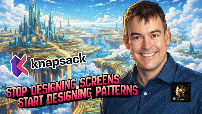 Promotional artwork for Chris Strahl’s Stop Designing Screens, Start Designing Patterns interview
