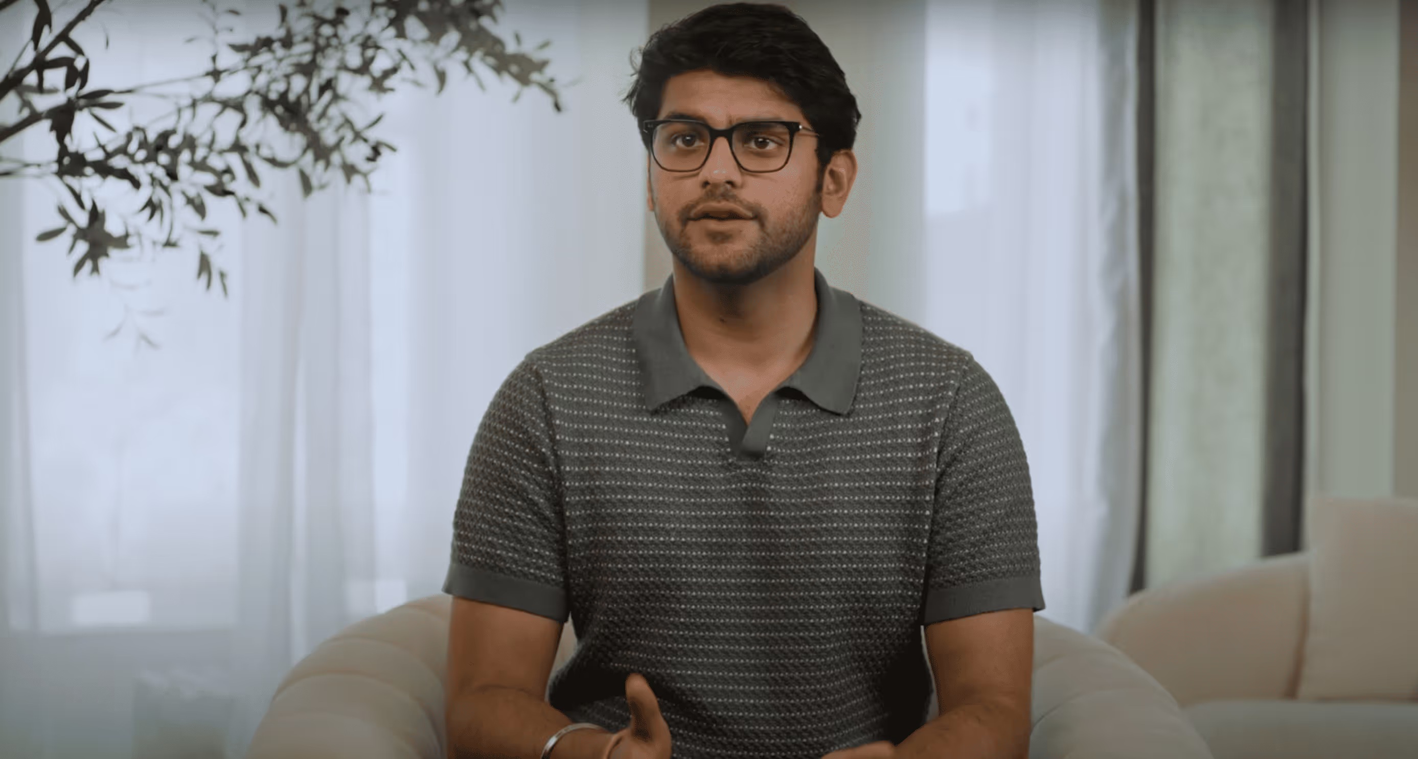 Company-published video still of Knit co-founder and CEO Aneesh Dhawan