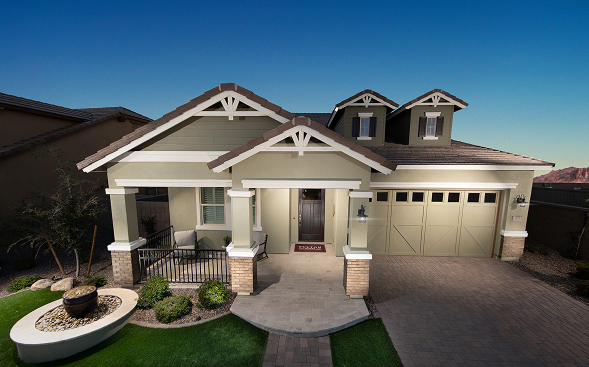 A Fulton Homes community in Arizona under a broad blue sky