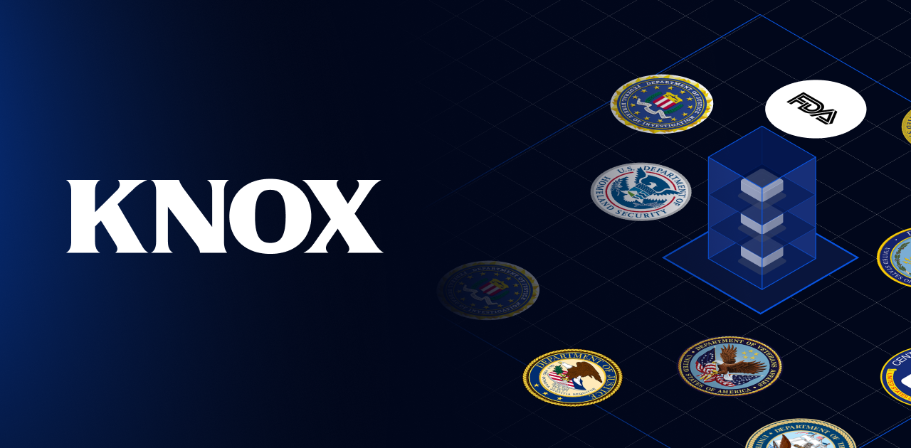 Knox Systems brand mark surrounded by U.S. federal agency seals