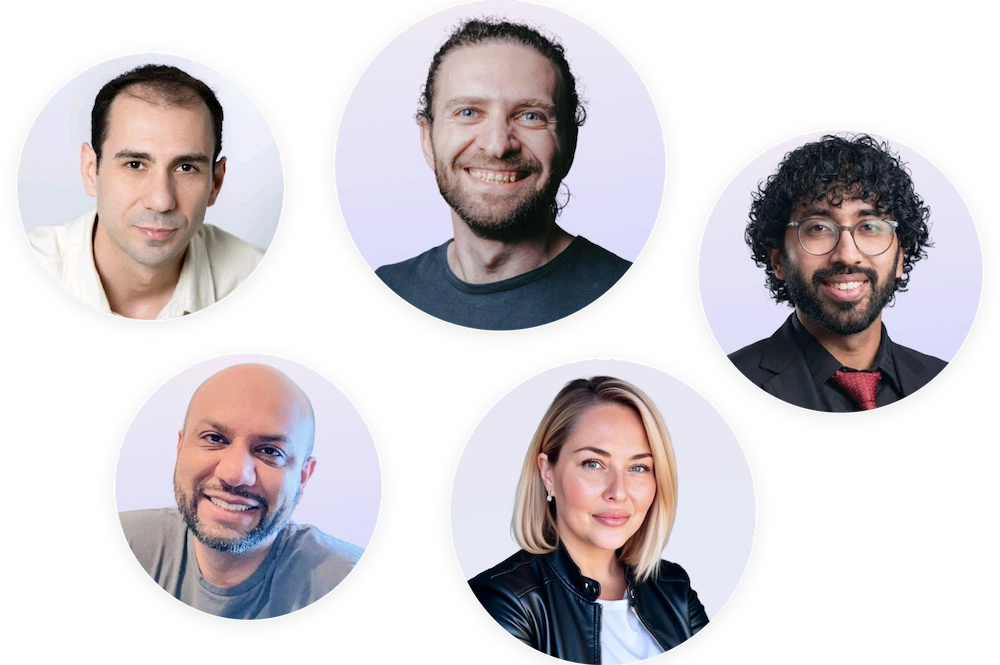 Headshot portraits of the Knoxlabs team