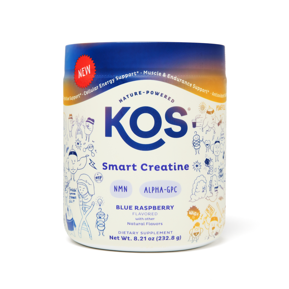KOS Smart Creatine blue raspberry product