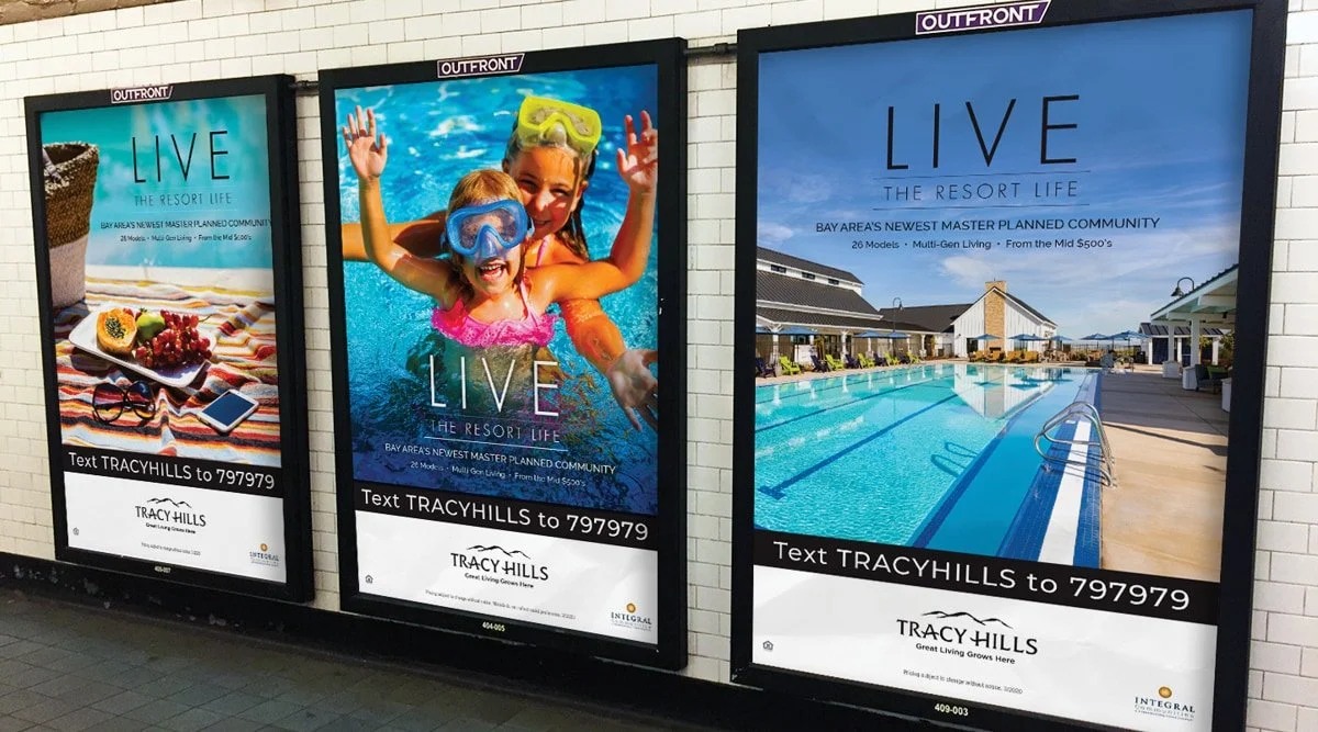 Kovach Marketing signage work for the Tracy Hills community