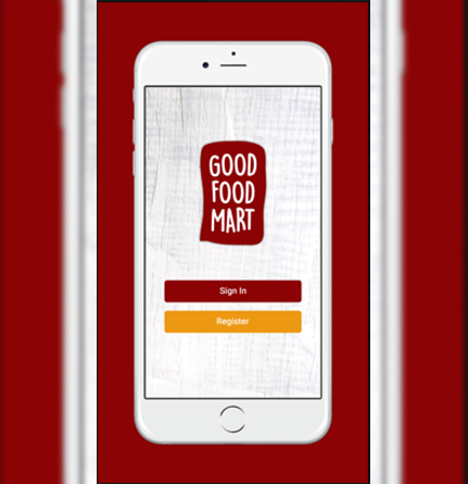 Good Food Mart sign-in screen pictured in KPL’s app portfolio