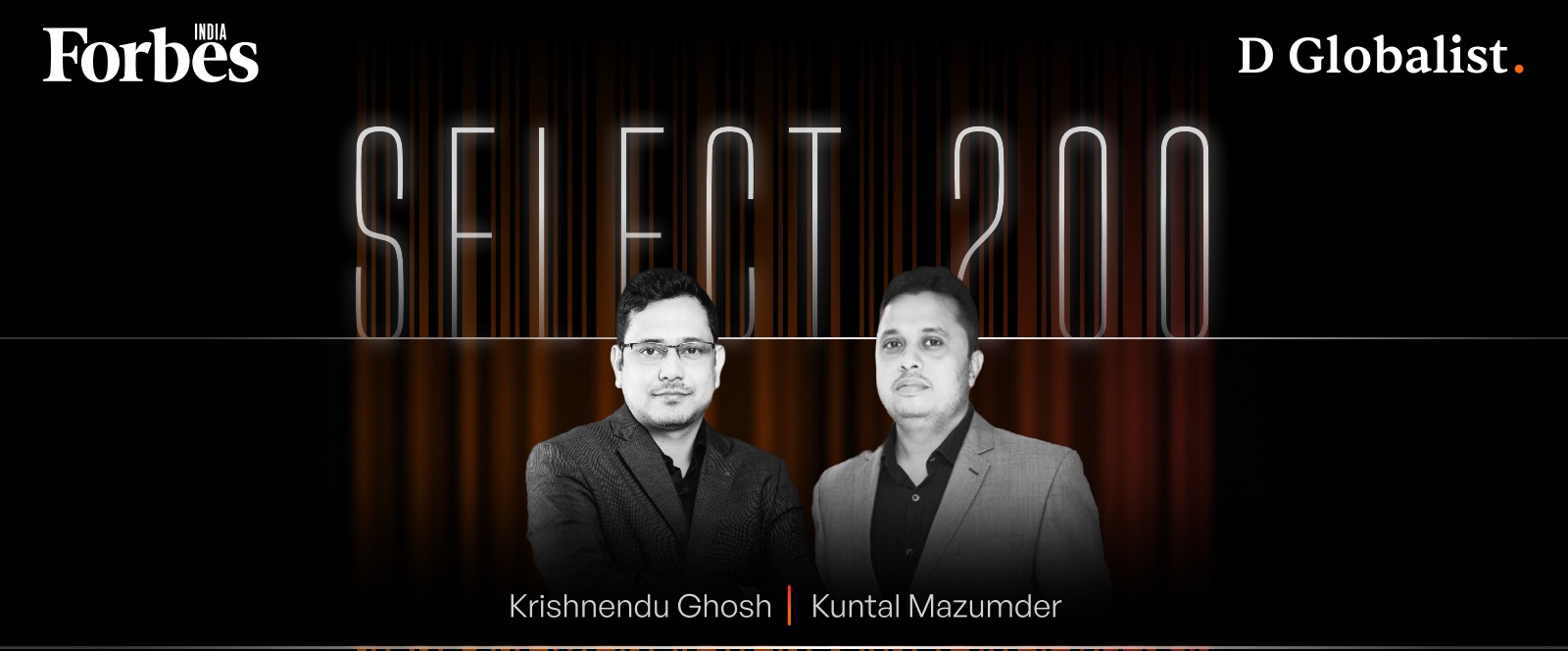 DGEMS 2025 press artwork showing Krishnendu Ghosh on the left and Kuntal Mazumder on the right