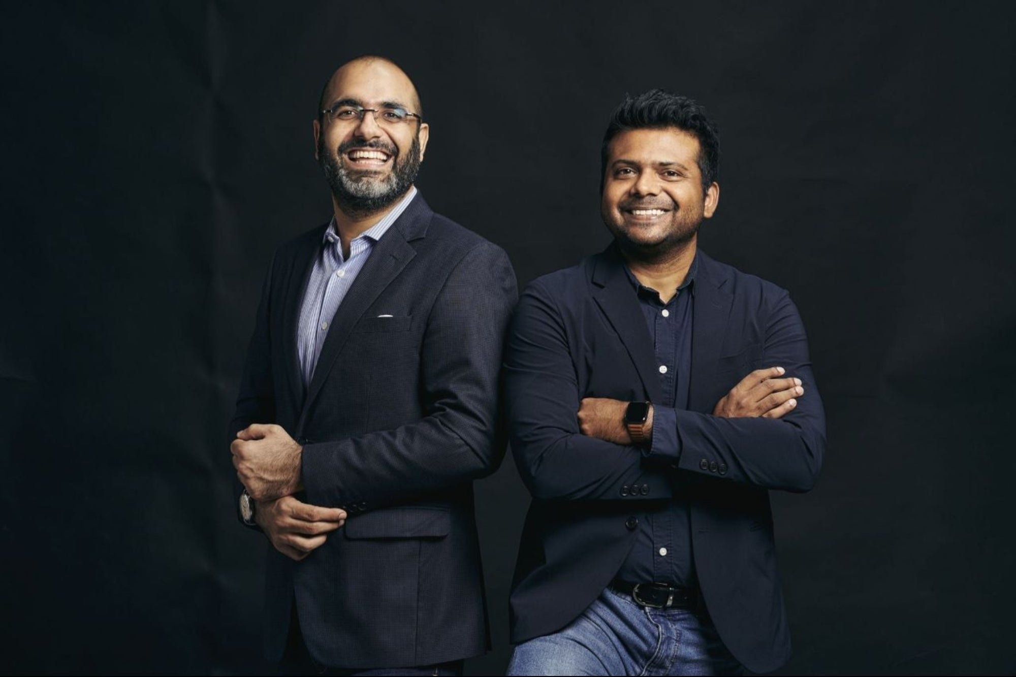 Kshitij Minglani on the left with LottieFiles co-founder and CTO Nattu Adnan