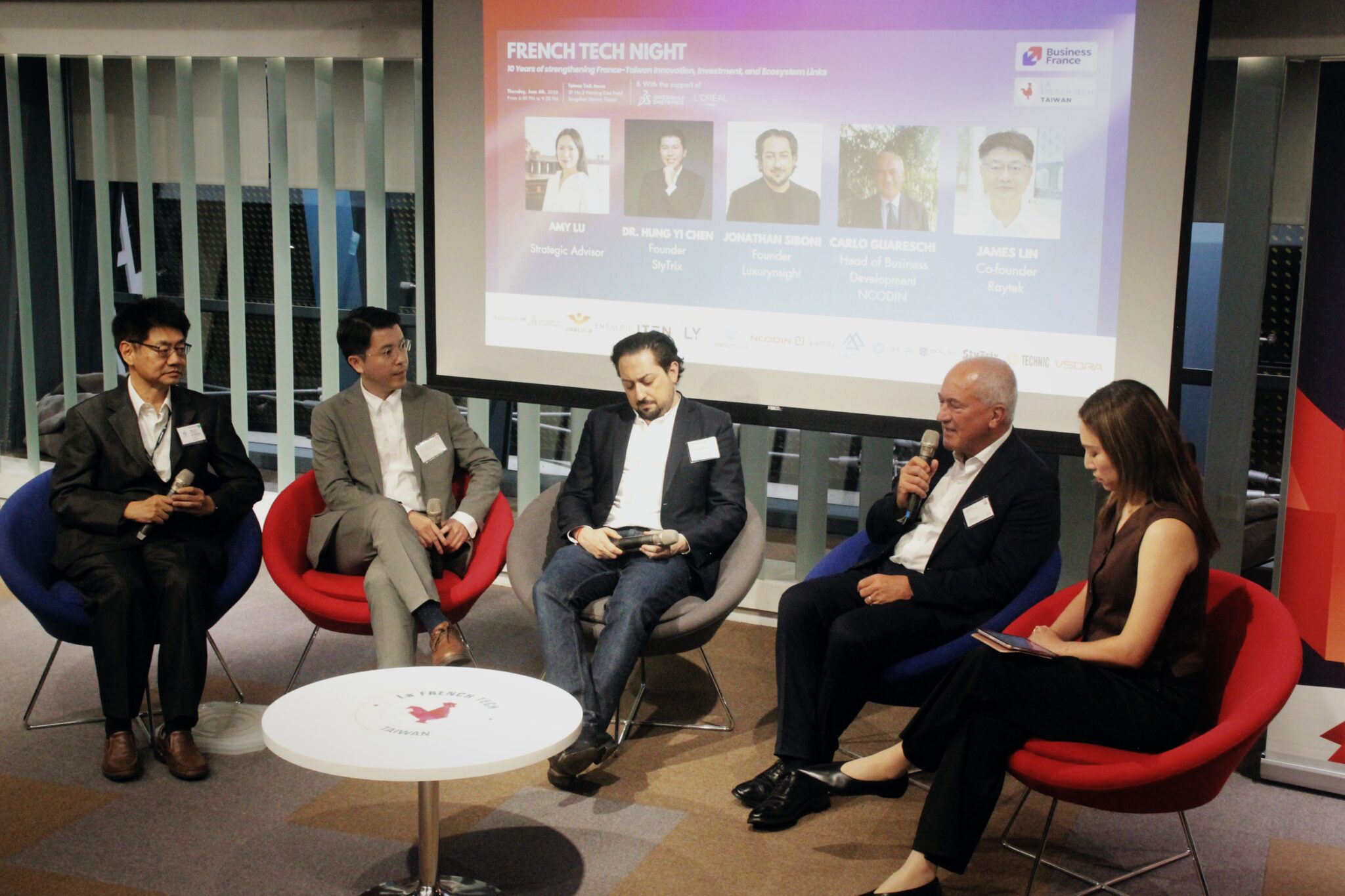 Panelists discussing France-Taiwan collaboration at French Tech Night 2026