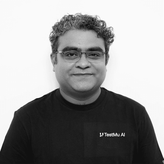 Portrait of TestMu AI co-founder and CEO Asad Khan